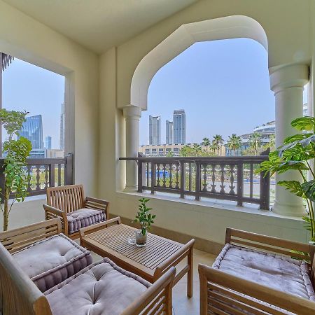 Burj Khalifa Partial View Peak Living Luxury 2Br Souk Al-Bahar Beside Dubai Mall-Golden Homes Exterior foto
